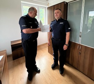 policjant któremu powierzono obowiązki na stanowisku komendanta komisariatu policji w czchowie