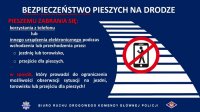 plakat bezpieczeństwo pieszych na drodze