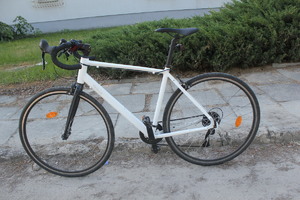 rower w kolorze białym